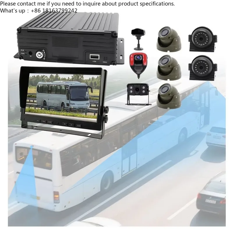 

School Bus Truck 4G 8 Channel Mdvr System 360 Degree Car Camera Blind Spot Adas Dash Cam Back Up Video Recorder