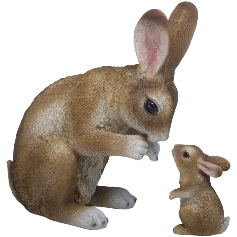 Easter Resin Animal Ornament Bunny for Garden Decor Outdoor Indoor Spring Decoration For sculpture Figurine for Home Patio Use