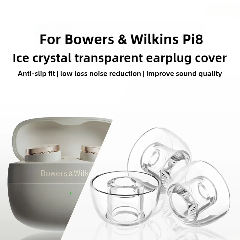 Eartips For Bowers & Wilkins Pi8 Eartips Silicone Earbuds Tips Anti-Slip Noise Reducing Earplugs Earphone Accessories