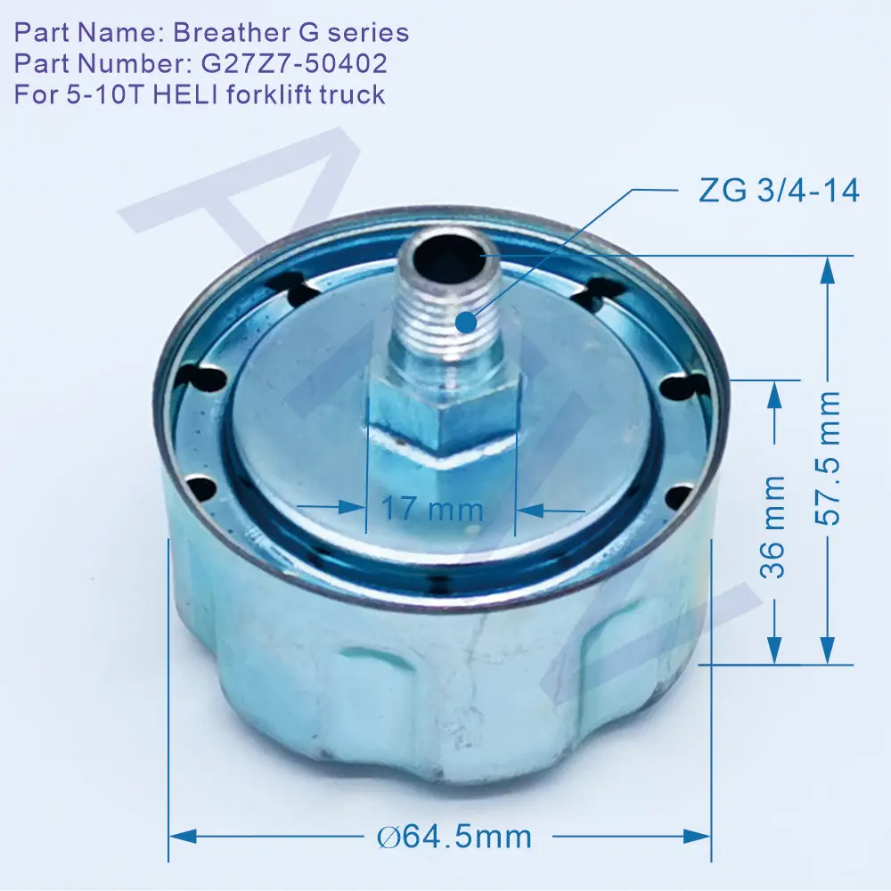 

G27Z7-50402, Сапун серии G, для вилочного погрузчика 5-10T HELI