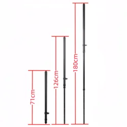 71CM TO 180CM TELESCOPIC GNSS GPS RTK CENTERING POLE PORTABLE SURVEYING CENTERING ROD 5/8x11