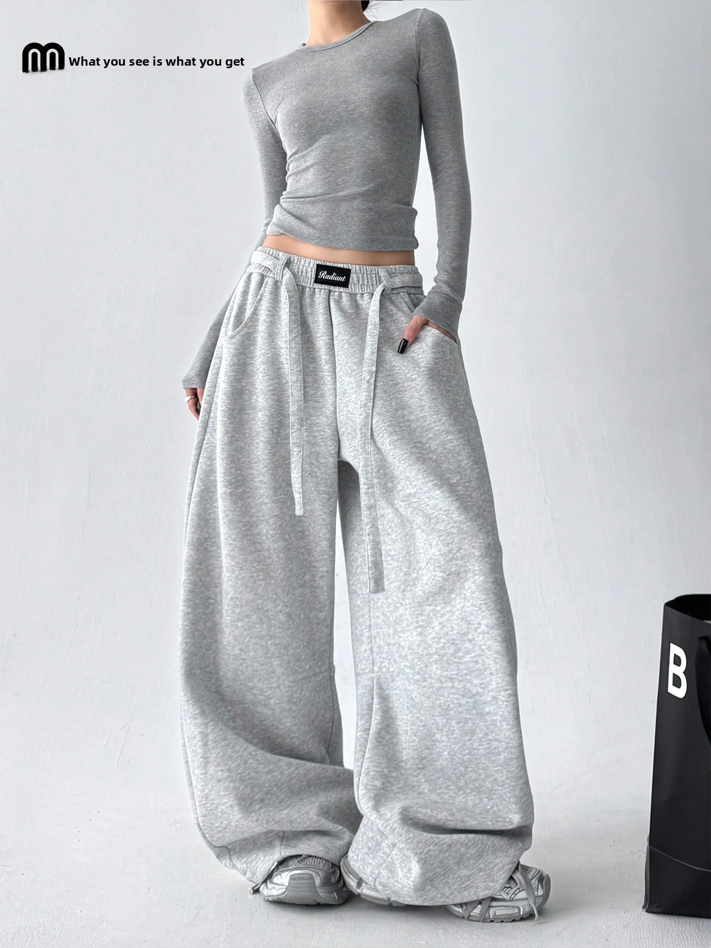 

Весенне-осенние широкие брюки для женщин: мягкие, универсальные, для джаза, хип-хопа, танцев и уличных танцев