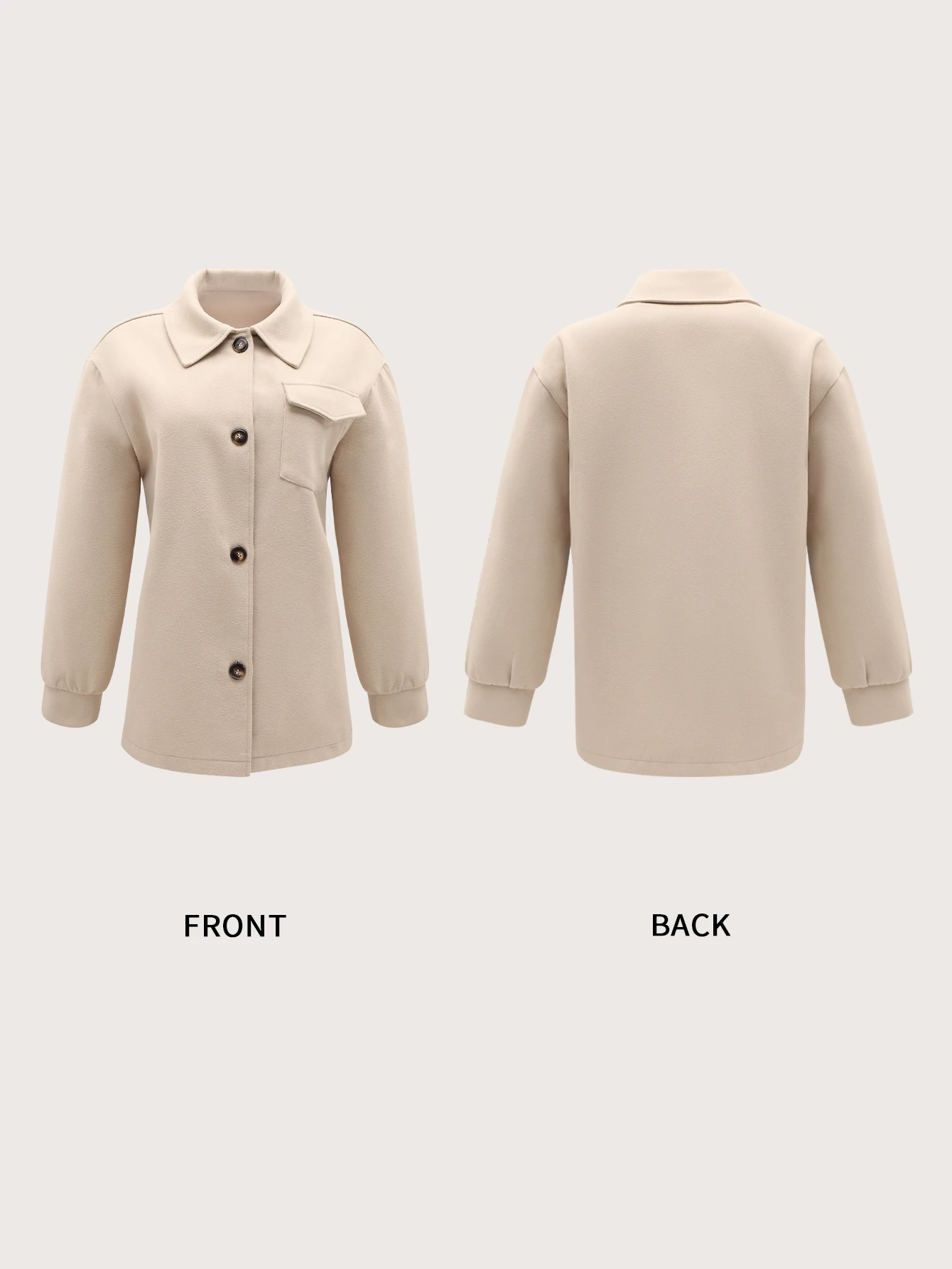 Padded Thick Women Shirts Korean Warm Woolen Button Up Tops Vintage Turn Down Collar Loose Female Coats Jacket With Pocket