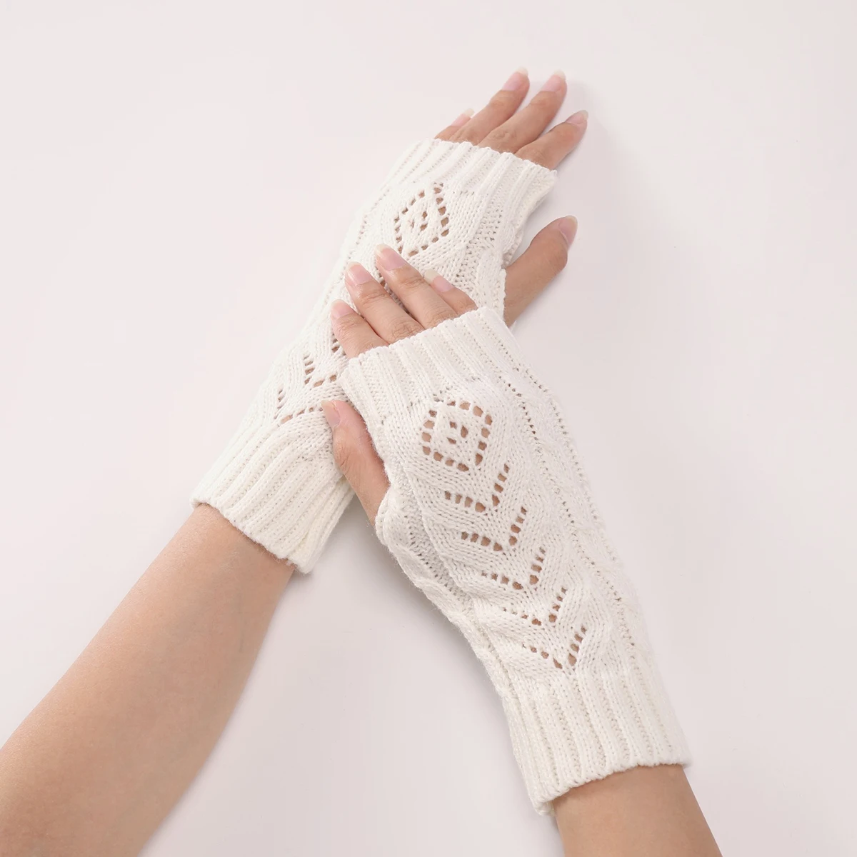 Winter Halb finger Handschuh für Frauen Mädchen weich warm gestrickt finger los Hand Handgelenk wärmer Home Office Herbst handschuhe