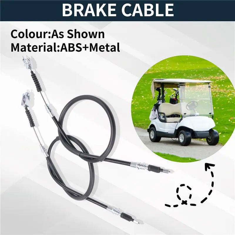 1Pair Golf Cart Brake Cable(98Cm & 127Cm) For Club Car DS 2000-Up Gas Electric 102022101, 1020221-01, 1019907 Multi-Purpose