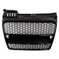 Honeycomb Grill Mesh Front Hood Grille Front Bumper Grill Center Grille for RS4 Grill for  A4 B7 2005-2007(not for Sline)