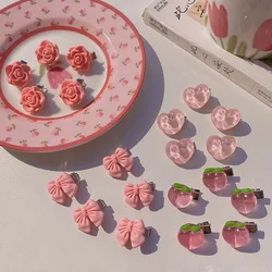 Korean Version 2023 Plastic Butterfly Duck Beak Clip Five-piece Birthday Party Creative Hair Clip Girl Cute Hair Accessories Set