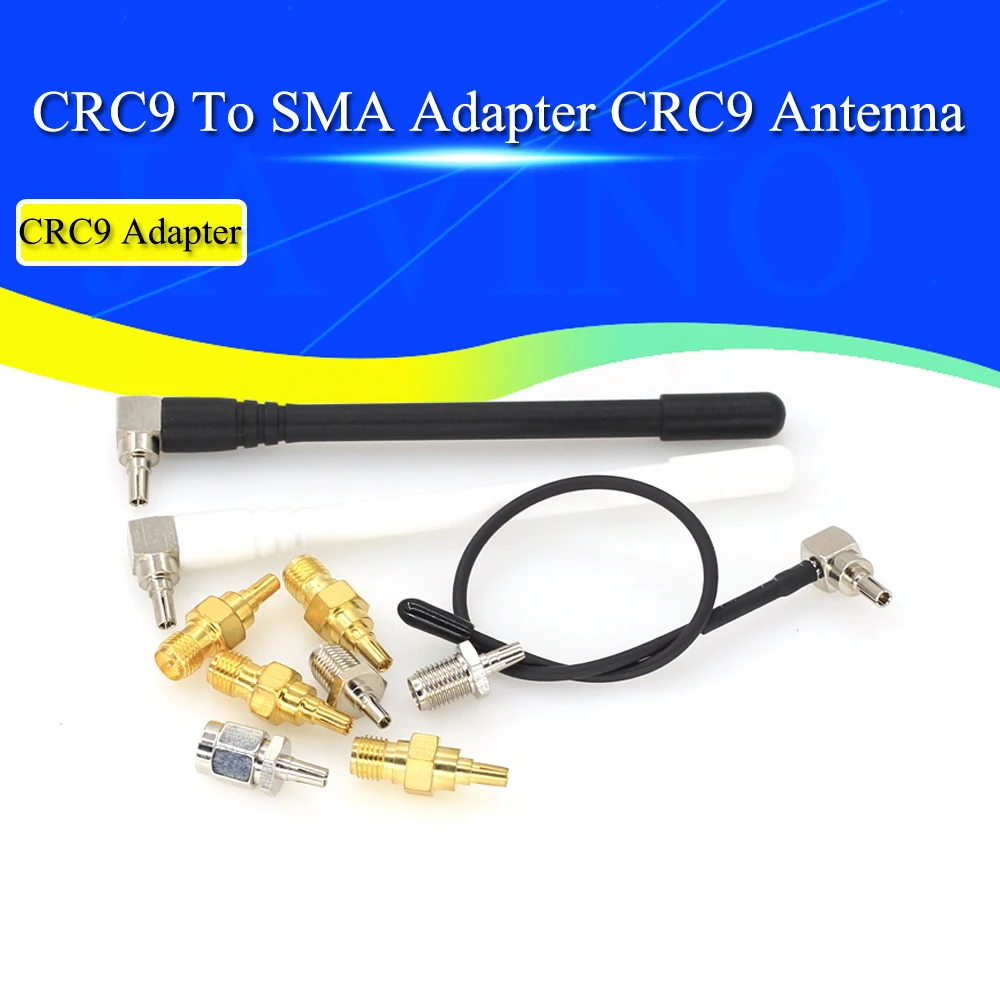 1Pcs RF Coaxial Adapter SMA Female Jack To CRC9 Male Plug Silver Nickel Plated CRC9 Wifi Antenna 3G 4G Antenna 1Pcs RF Coaxial