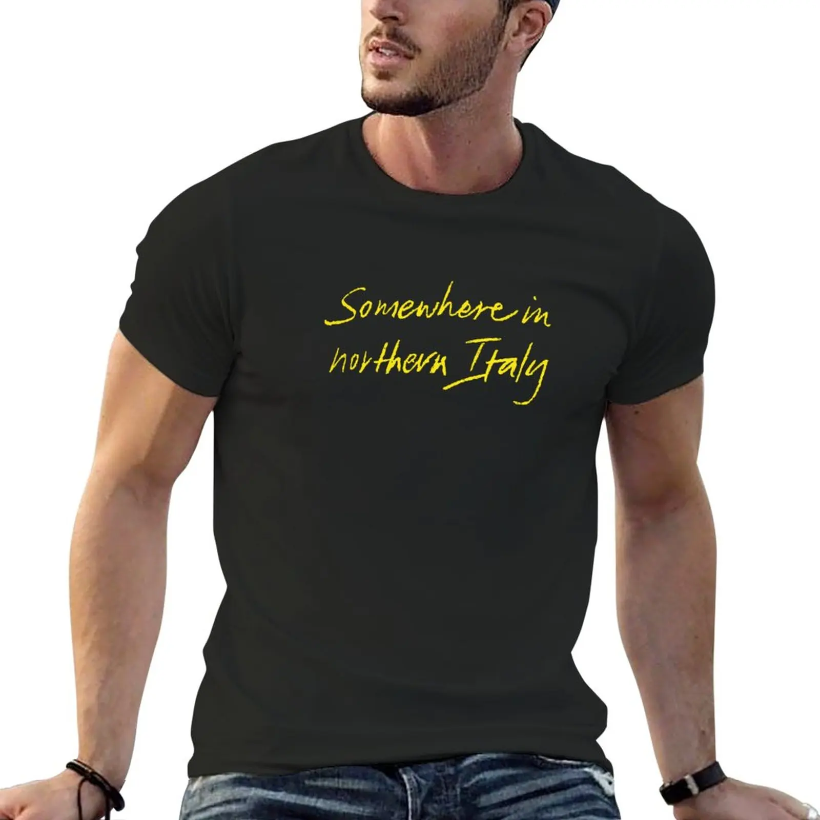 

Somewhere in northern Italy... T-Shirt Anime t-shirt custom t shirts design your own summer top Men's t-shirt