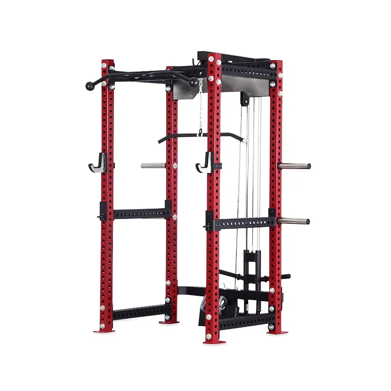 

Multi-Functional Power Cage Squat Rack With Lat Pull Down 1