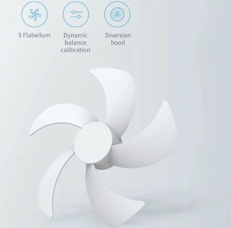 Youpin Edon E808 مروحة دوران الهواء المعلقة اللاسلكية USB قابلة للشحن مروحة كهربائية قابلة للطي ضوء الليل التحكم باللمس 4 سرعات
