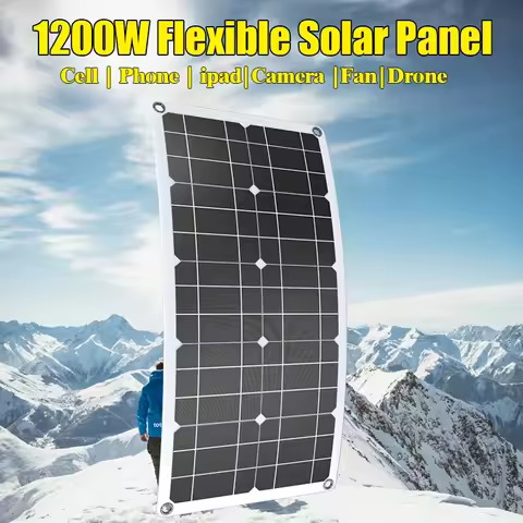 1200W 12V Flexible Solar Panel Kit With 100A MPPT Charge Controller High Efficiency Off-Grid Power Supply
