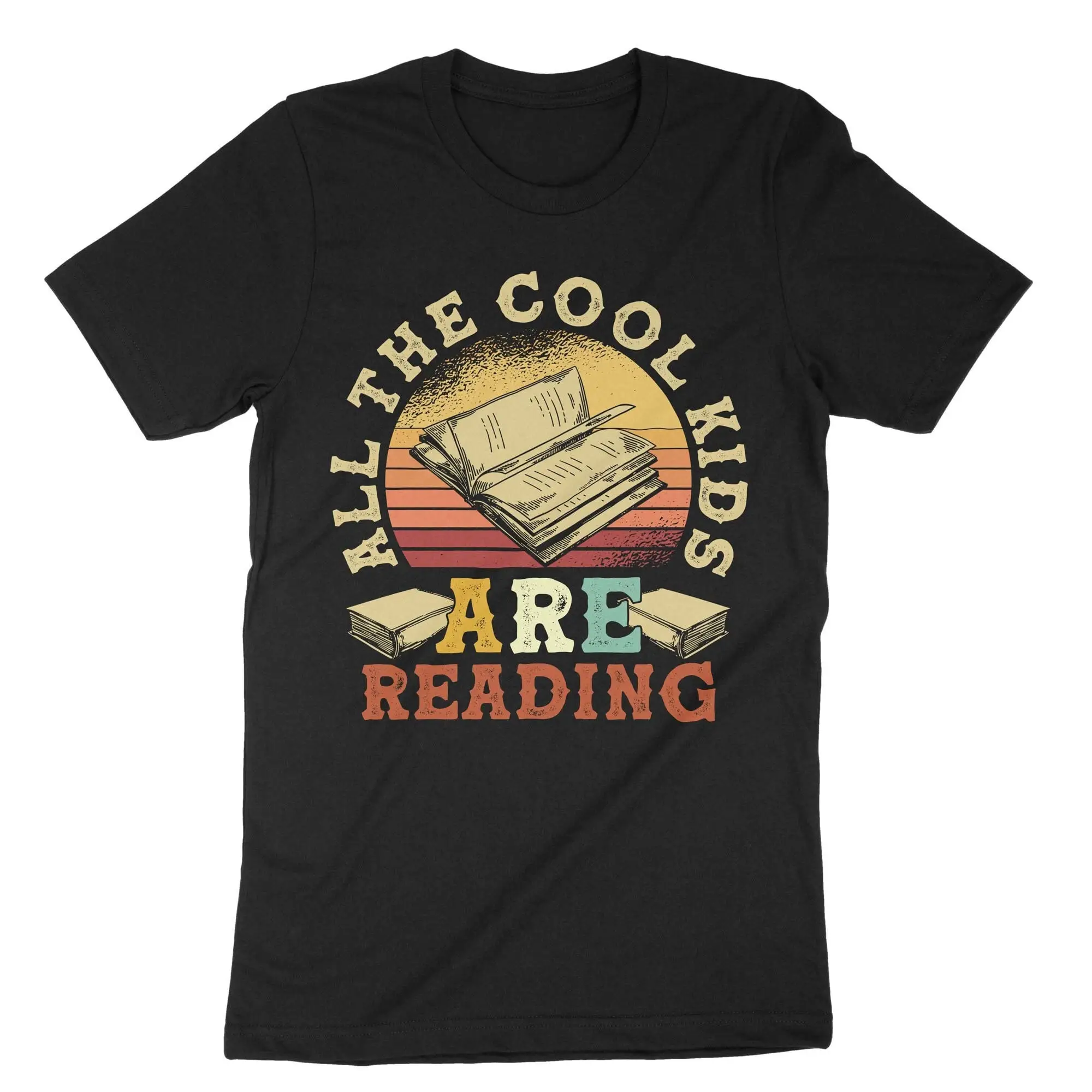 All The Cool Kids Are Reading T Shirt Bookworm Book Nerd Bibliophile Lover