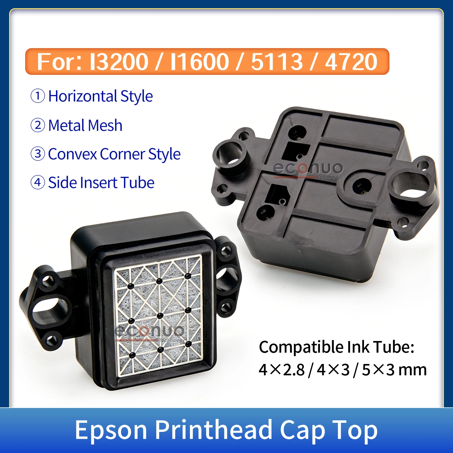 Good Quality 4720/5113 Print Head Capping Plastic Horizontal CS-X47 Type Cap Top Available for Inkjet Printer