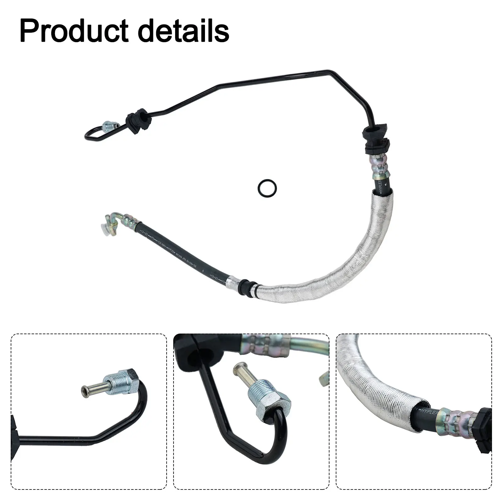 For Honda For CR-V Hose 53713-SWY-G01 Black Easy Installation Electric Components No Assembly Required Plastic