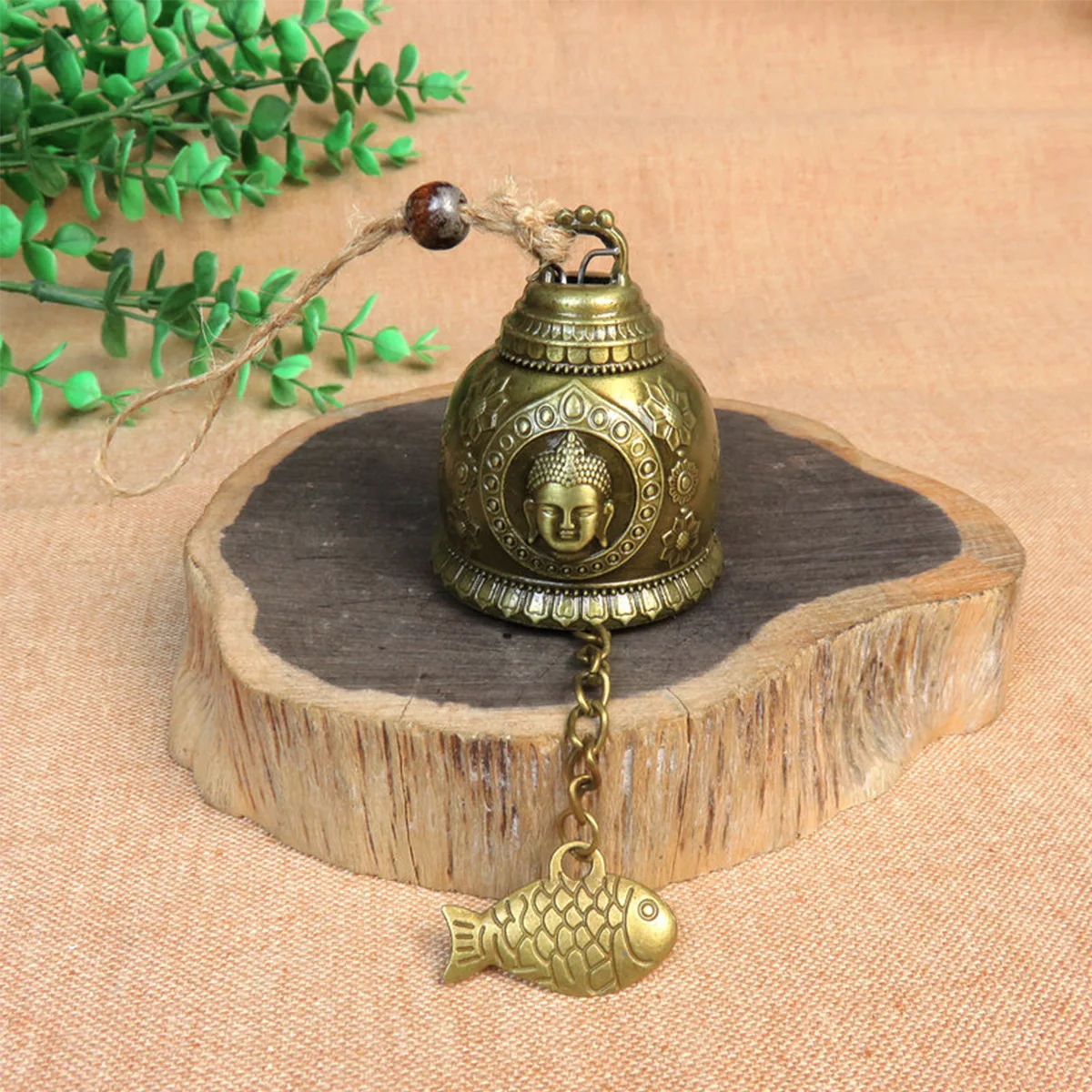 Feng Shui Wind Bell Lucky Wind Chimes Retro Buddha Dragon Elephant Wind Chime Vintage Windchime Hanging Ornament Chinese