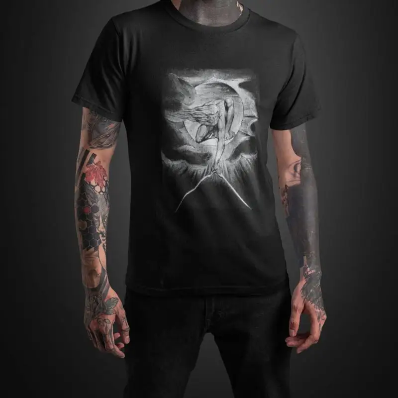 william blake occult graphic tee urizen print T Shirt mythology unisex top