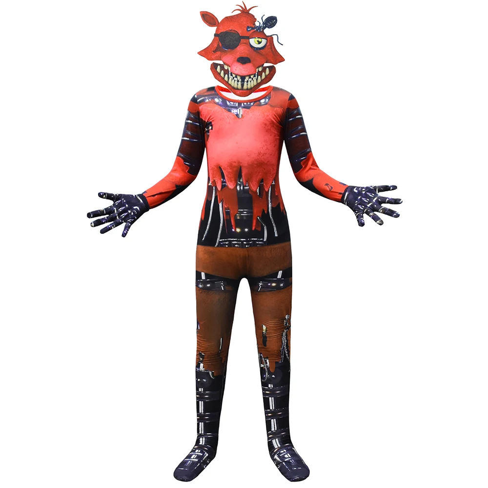 Disfraz de Halloween para Niños, Traje de Five Nights at Freddy's, Cosplay de Freddy, Nightmare Bonnie, Lobo, Anime, Regalo de Navidad para Niños