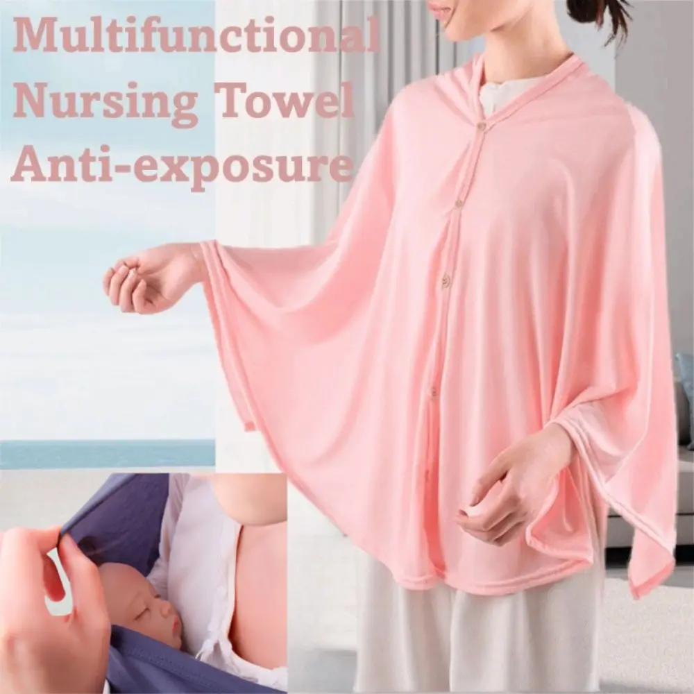 

Practical Four Seasons Nursing Cover PLUS Size Breathable Breastfeeding Shawl Lightweight Anti-exposure Blanket Pregnant Women