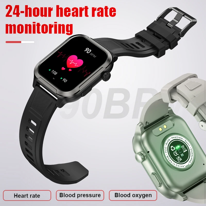 Nuevo reloj inteligente con llamada de diente azul para hombre, monitoreo del ritmo cardíaco y oxígeno en sangre, resistente al agua, más de 100 modos deportivos, relojes inteligentes para música y salud