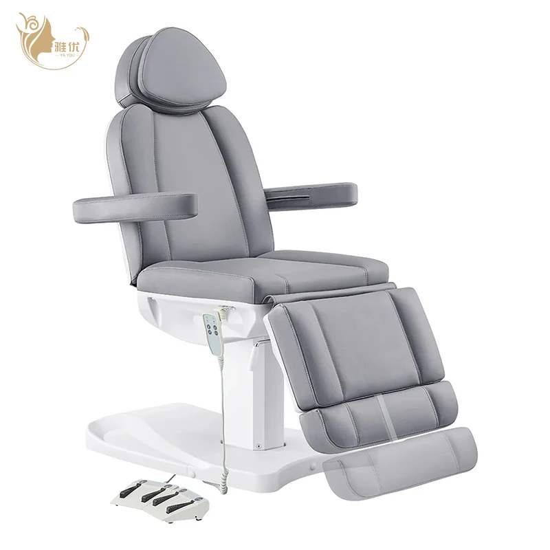 

Grey Electric SPA Massage Bed With Foot Control And Remote Control For Beauty Salon