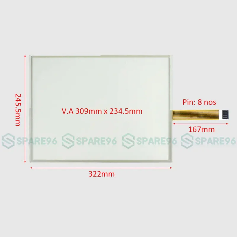 NEW for 2711P-T15C4A8 2711P-T15C4A9 PV Plus 1500 Touch Screen Panel   overlay