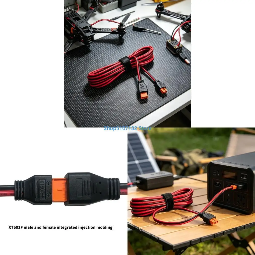 87HD XT60i Extension Wire with Molded Housing for Solar Cable Routing