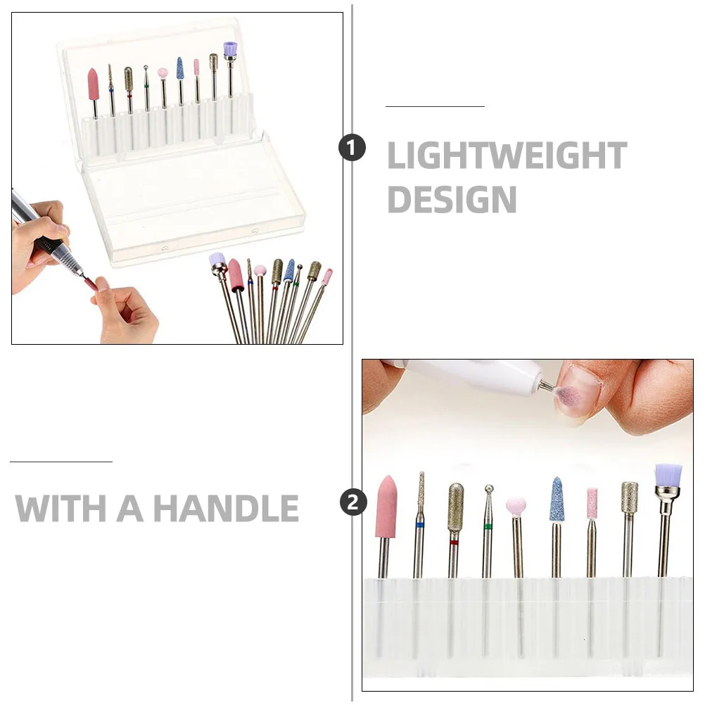 

Набор из 9 насадок для маникюрного аппарата: прецизионные металлические фрезы для придания формы ногтям, полировки, удаления акрила и геля, набор для ухода за ногтями