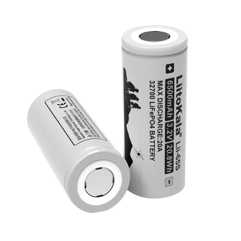LiitoKala LII-65S 3.2V 32700 6500mAh LiFePO4 Bateria 35A Descarga Contínua Máxima 55A Baterias de Alta Potência