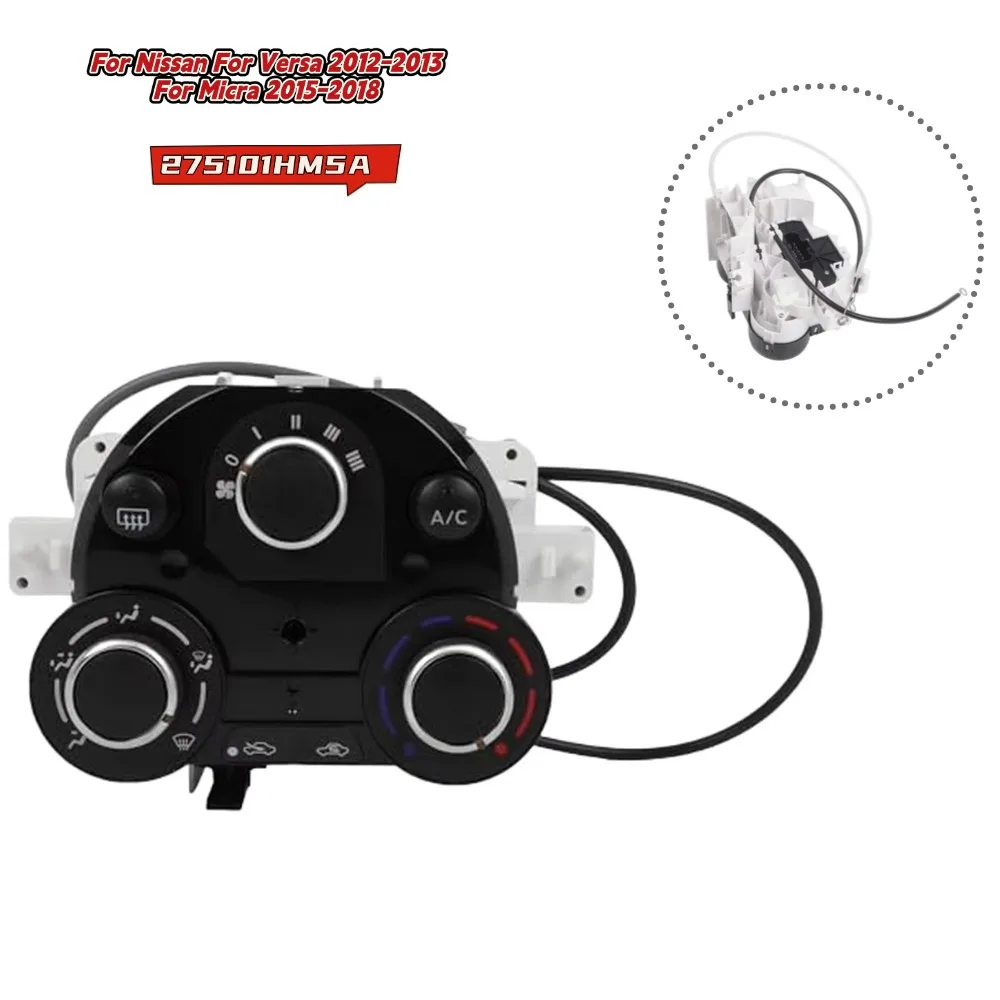Klimaanlagen-Heizungsbedienfeld für Nissan Versa 2012 2013 und für Micra 2015-2018 OEM-Nummer ABS 275101HM5A Ersatz