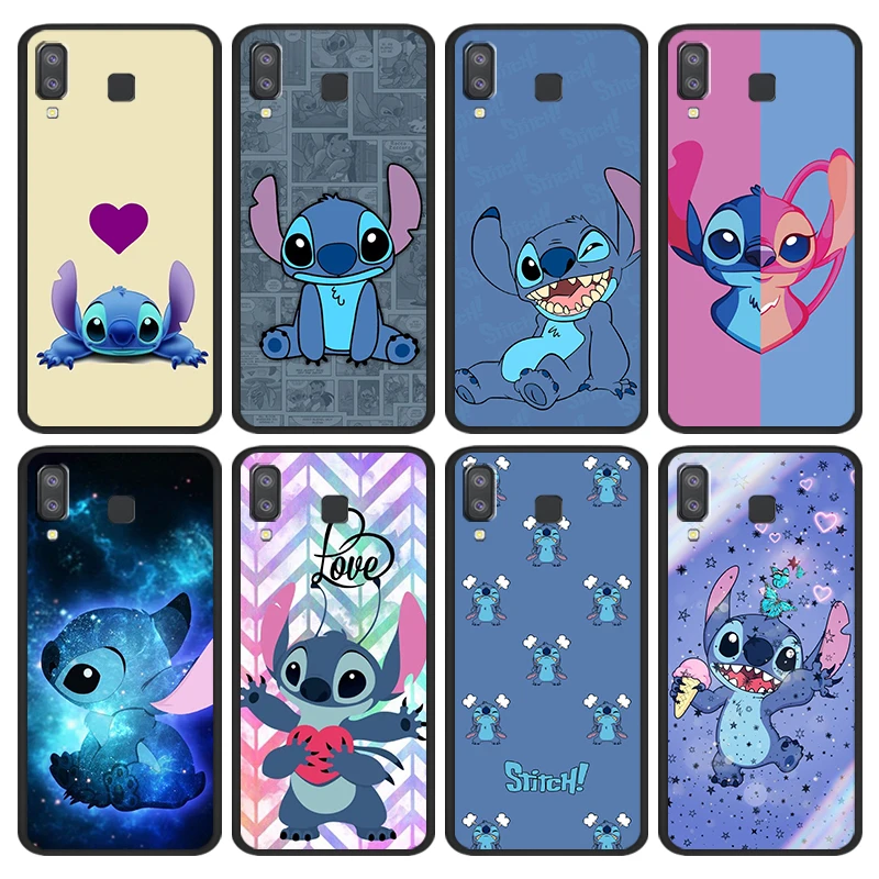 Stitch Blue Disney Cartoon Phone Case for Samsung Galaxy A9 A8 Star A7 A6 A5 A3 A2 2018 2017 2016 Silicone Black Soft Coque Capa