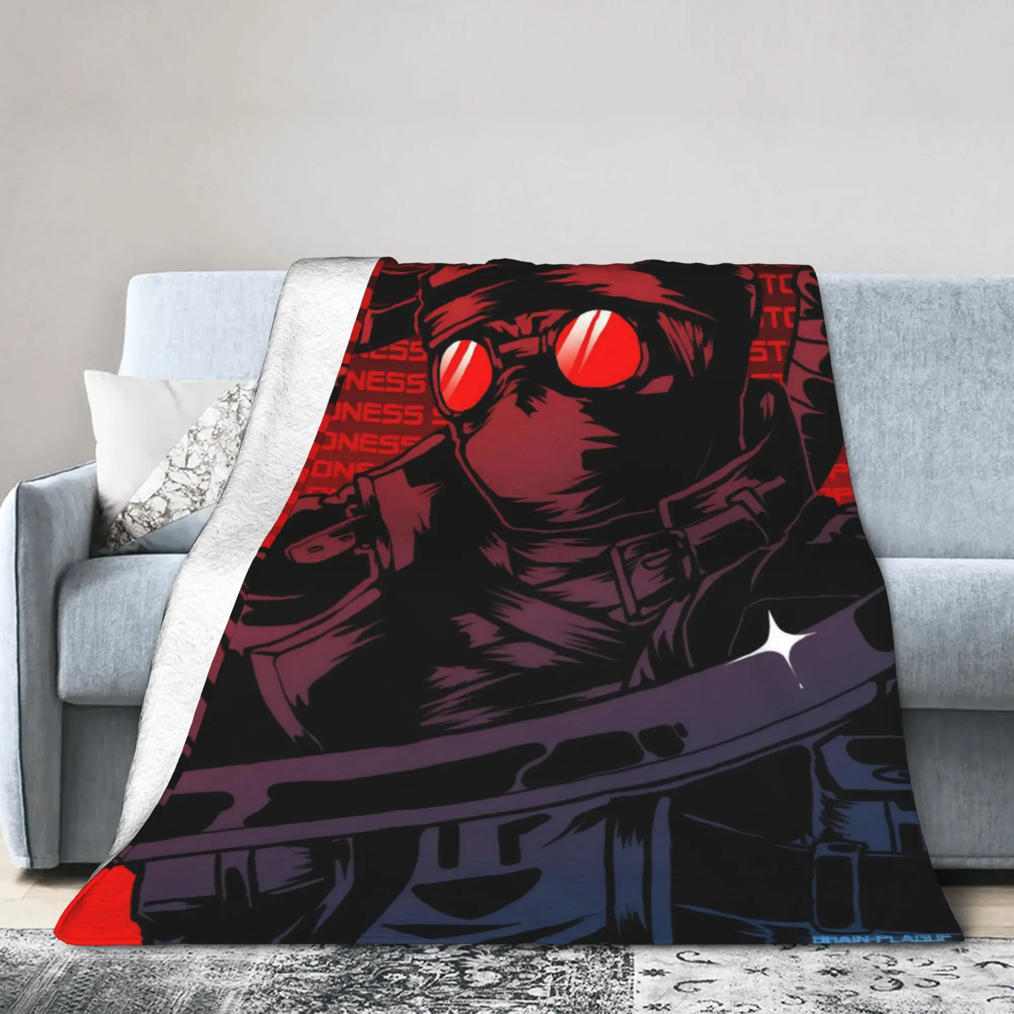 Y2K MADNESS COMBAT Hank Blankets Lightweight Thin Flannel  Relax Throw Blanket Machine Washable