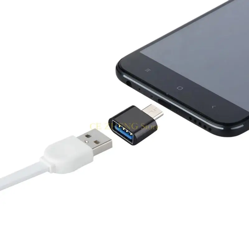 

E56B 2x Universal Usb To Type-C Adapter for Mobile Phone Tablet Type-C Splitters
