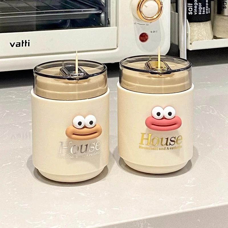 Toothpick Storage Box, Toothpick Can, Automatic Pop-up Home,