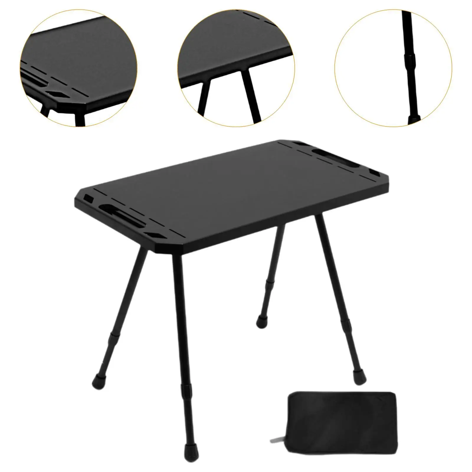 Mesa dobrável para acampamento, móveis removíveis, altura ajustável, mesa de piquenique ao ar livre para viagens, quintal, pátio, jardinagem, piquenique