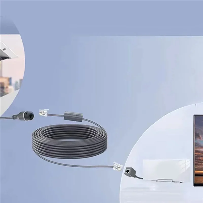 A45U IP68 مقاوم للماء إيثرنت محول تمديد الحبل كابل الاستقبال ل Starlink Gen 3 1200Mbps كابل الاستقبال 1 متر