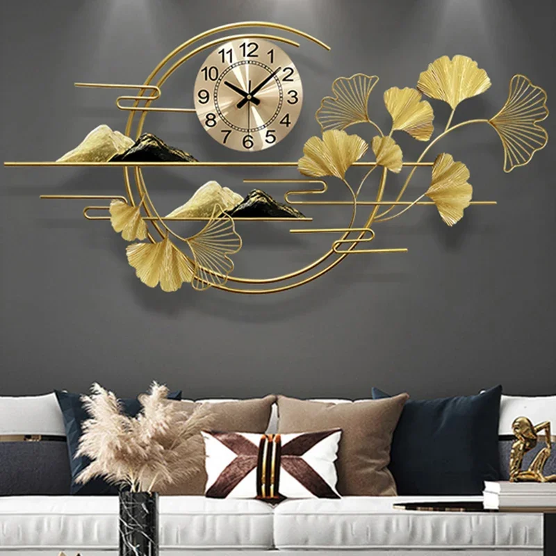 

Home Decor Big Size Wall Clock New Design Gold Bright Large 3d Wall Clock Kitchen Mechanism Luxury Reloj De Pared Room Design