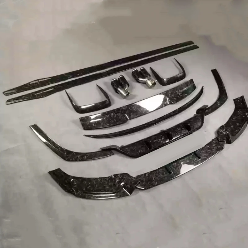 

For BMW 6 Series GT Modified Forged Carbon Fiber Front Rear Lip Side Skirts Tail Wing Bumper Trim Tail Throat