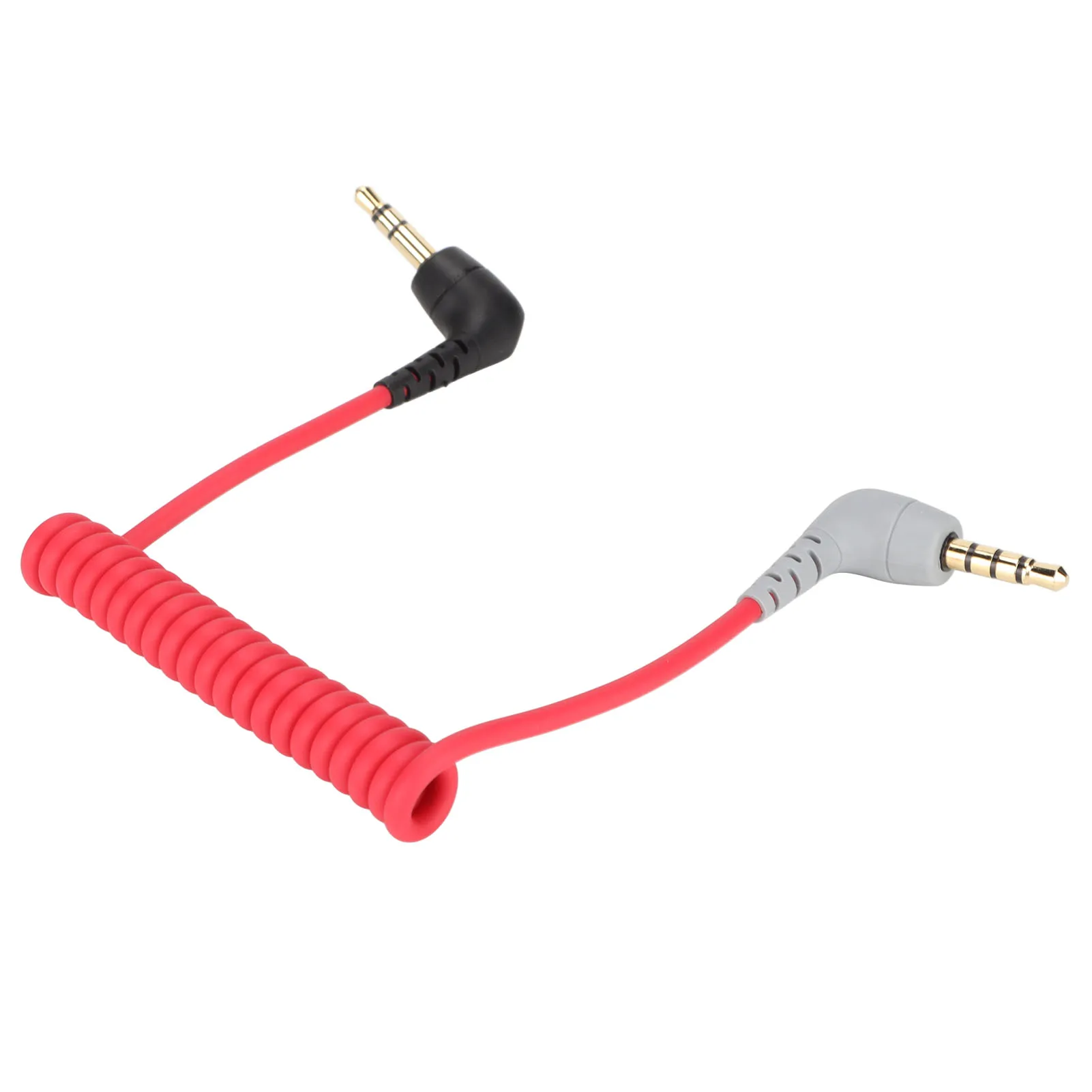 3.5mm to 3.5mm TRRS Microphone Cable Male to Male Right Angles Microphone Adapter for smartphones Tablets