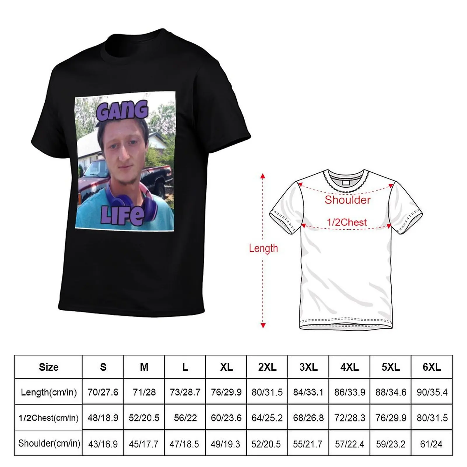 Daniel Larson Gang Life T-Shirt Breathable Travel T-Shirt