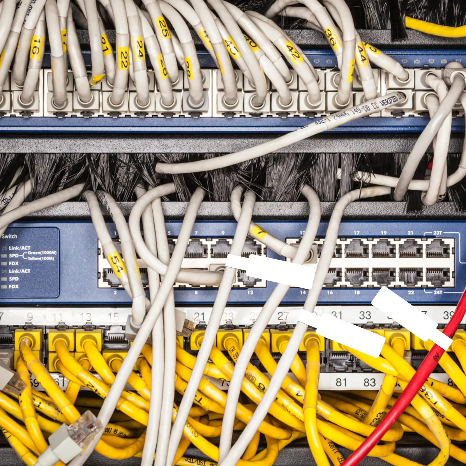 

67 шт. самоклеящихся этикеток для кабелей, устойчивых к разрывам, водонепроницаемых маркеров для идентификации сетевых, офисных и домашних кабелей