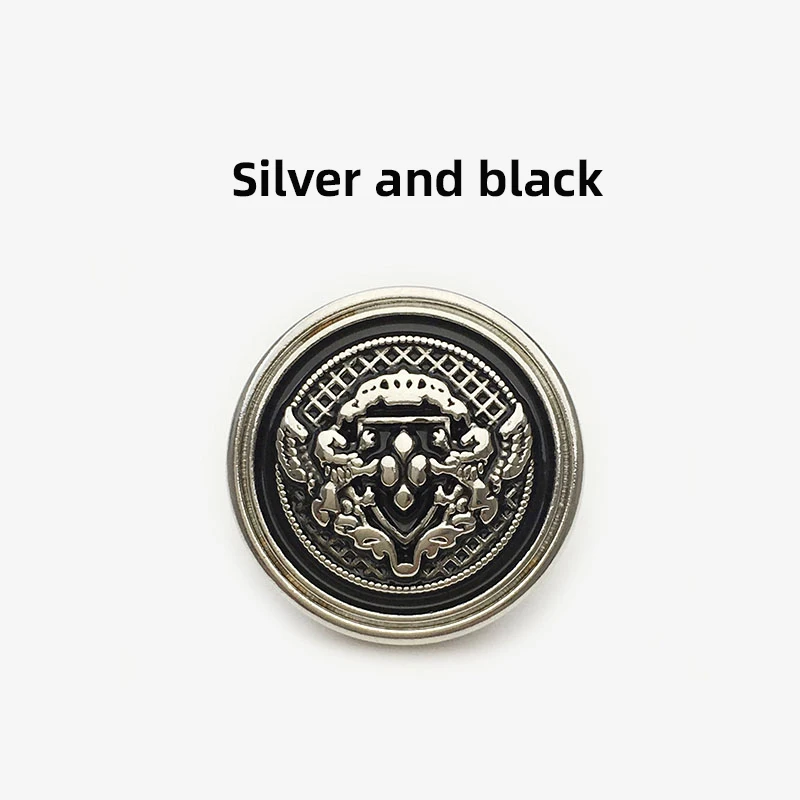 6pcs 15-25mm British Style Shield Gold Metal Buttons Vintage Men Suit Cardigan DIY Sewing Button Women Coat Handmade Buckle New