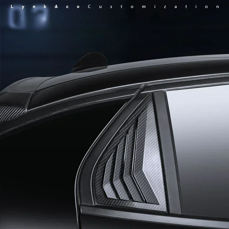 For Lynk&Co 01 02 03 05 06 Rear Side Window Louver Decoration Special Inner and Outer Decorative Collar Modification