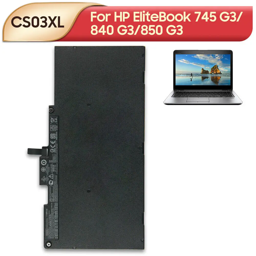 Original Laptop Battery CS03XL For HP EliteBook 745 G3/ 840 G3/850 G3 3910mAh