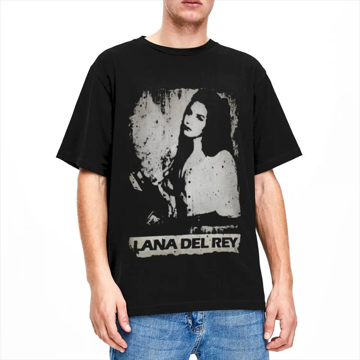 Lana Del Rey T Shirt Merch for Men Women 100% Cotton Leisure Round Collar Novelty Tee Shirt Short Sleeve Clothes Gift Idea