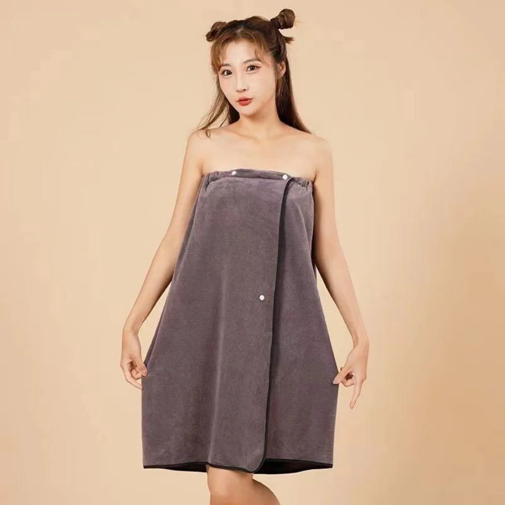 

Swimming Bathrobe Microfiber Lady Bathrobe Cartoon Thickened Bath Skirt Comfortable Quick-drying Wrap Shower Skirt Summer