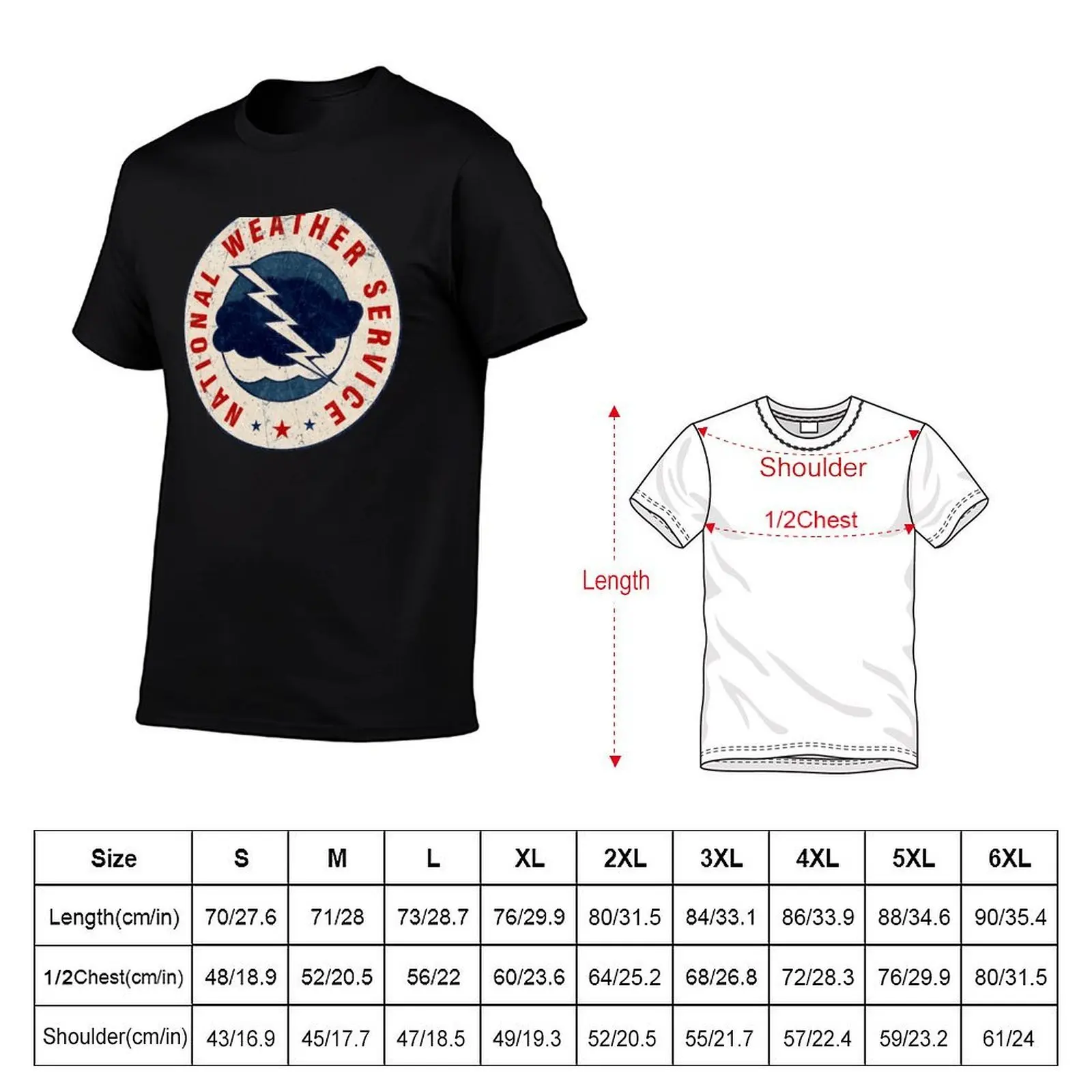 National Weather Service NWS T-Shirt man t shirts high quality luxury brand anime tshirt anime t shirts oversize T-shirt
