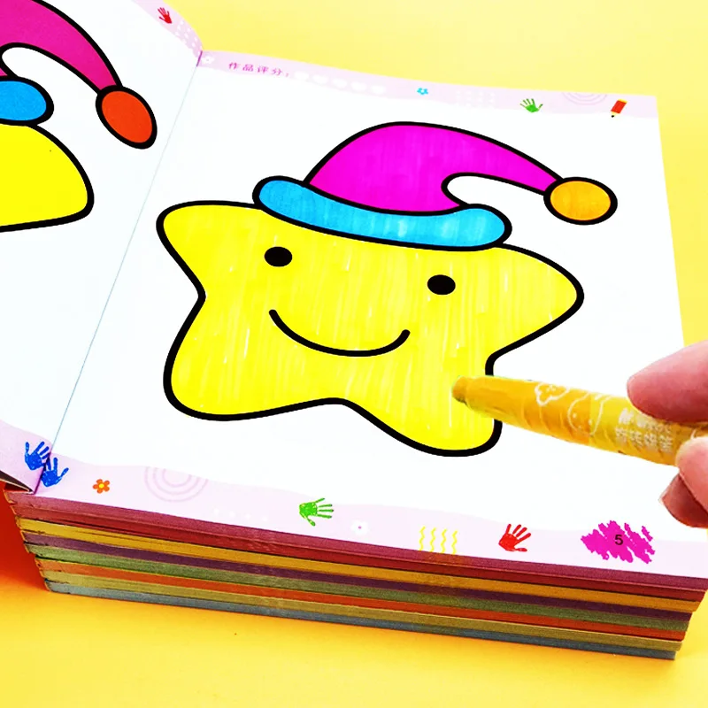 

Children's Drawing Book, Baby Coloring Book, Kindergarten Graffiti Coloring Picture Book Set for Ages 2-3-6