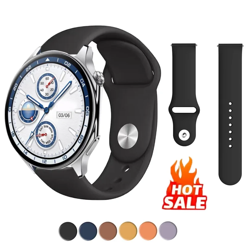 22Mm Silicone Watch…