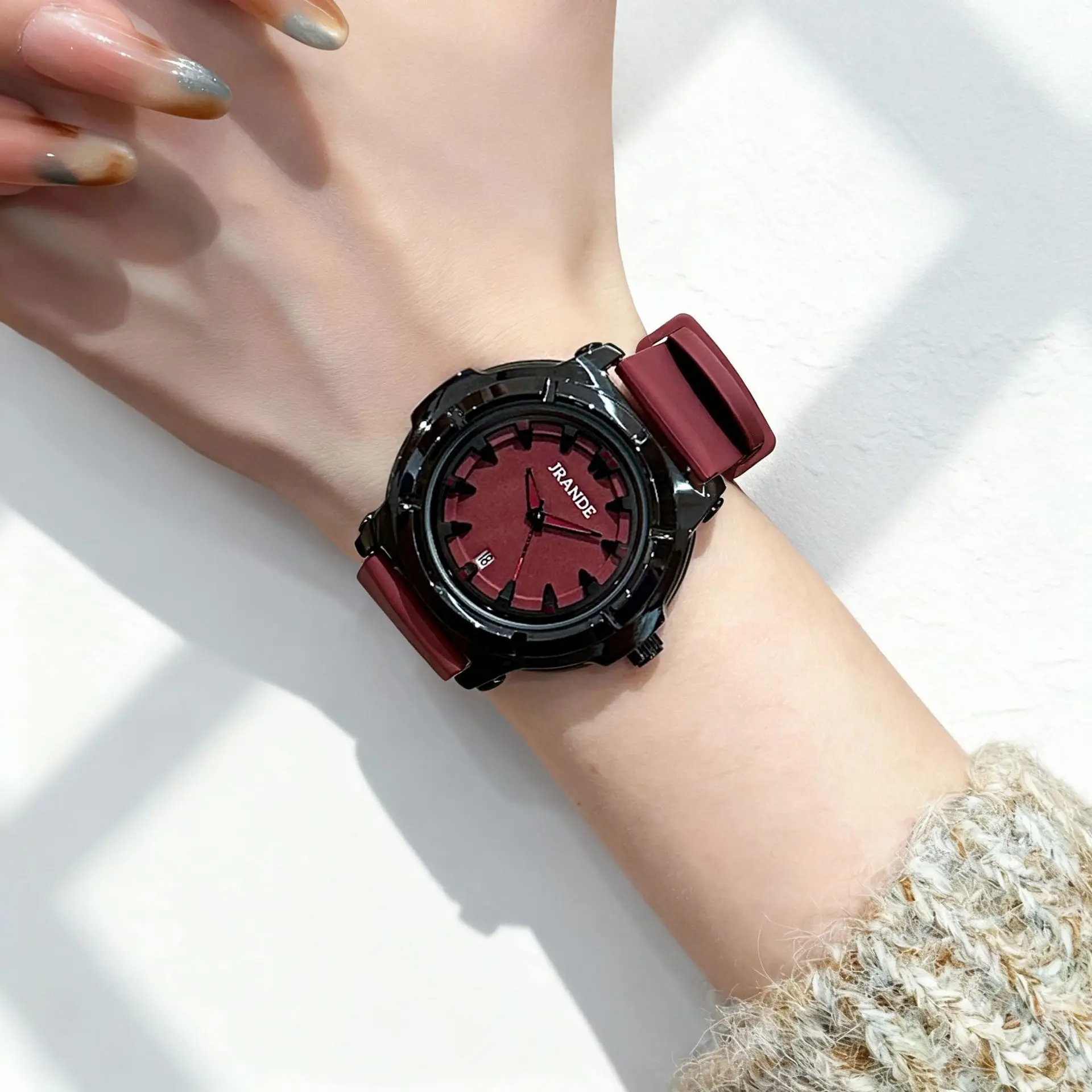 New Unisex Quartz Wristwatch With Large Dial, Luxury Brand Watch, An Unusual Timepiece, Unusual Watches, Women'S Watch.